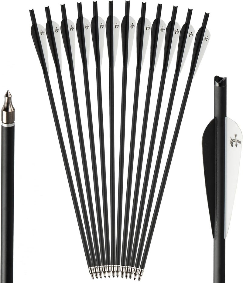 sf. Crossbow Bolts Crossbow Arrows Carbon Archery for Hunting and Target Practice(Pack of 12) - Image 1